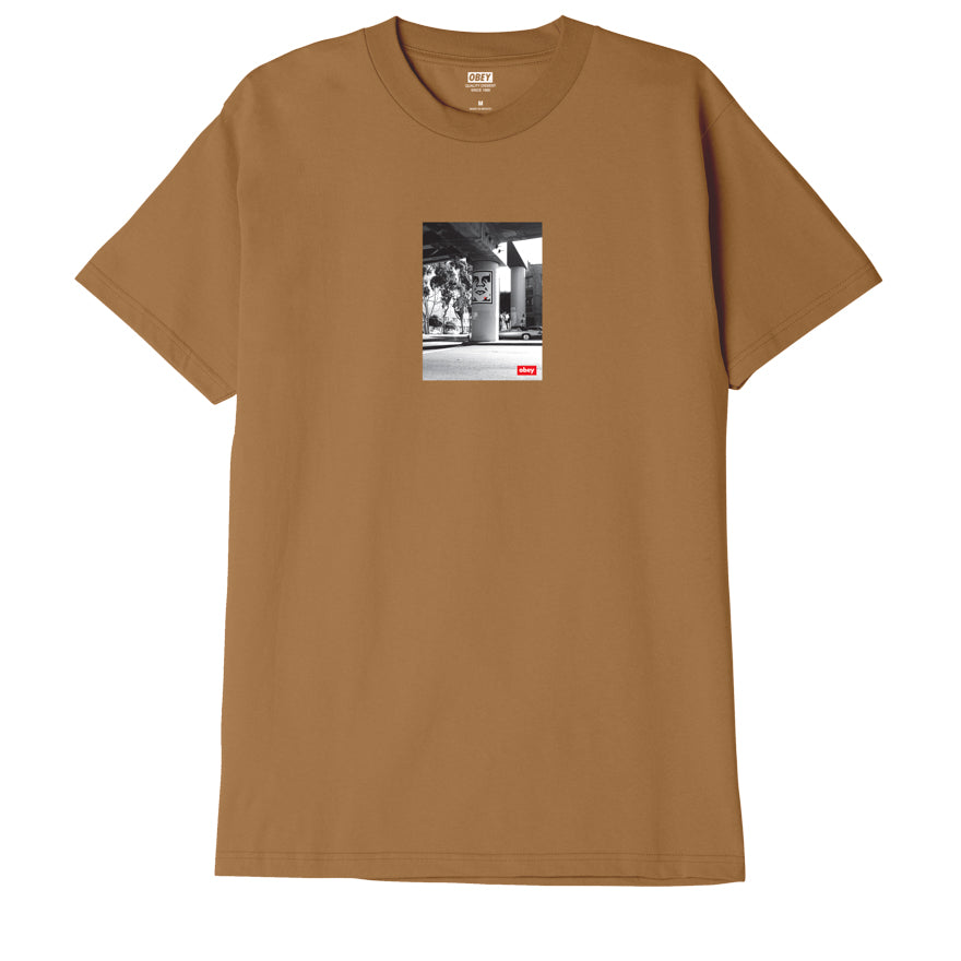 OBEY URBAN RENEWAL CLASSIC TEE brown sugar