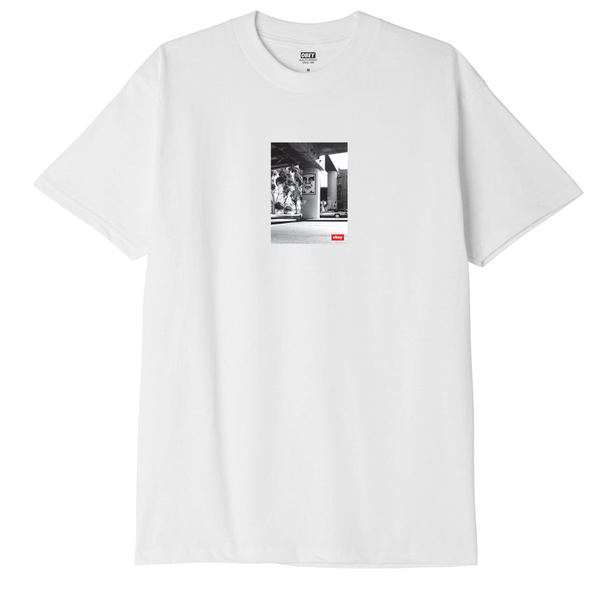 OBEY URBAN RENEWAL CLASSIC TEE white