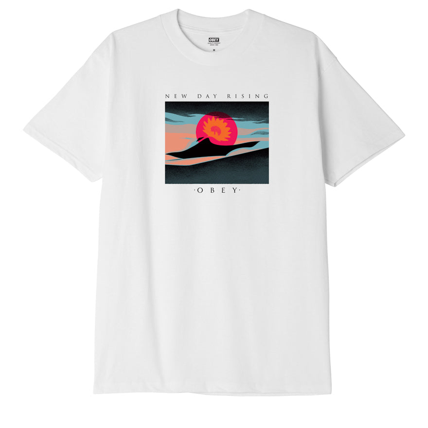 OBEY A NEW DAY RISING CLASSIC TEE white