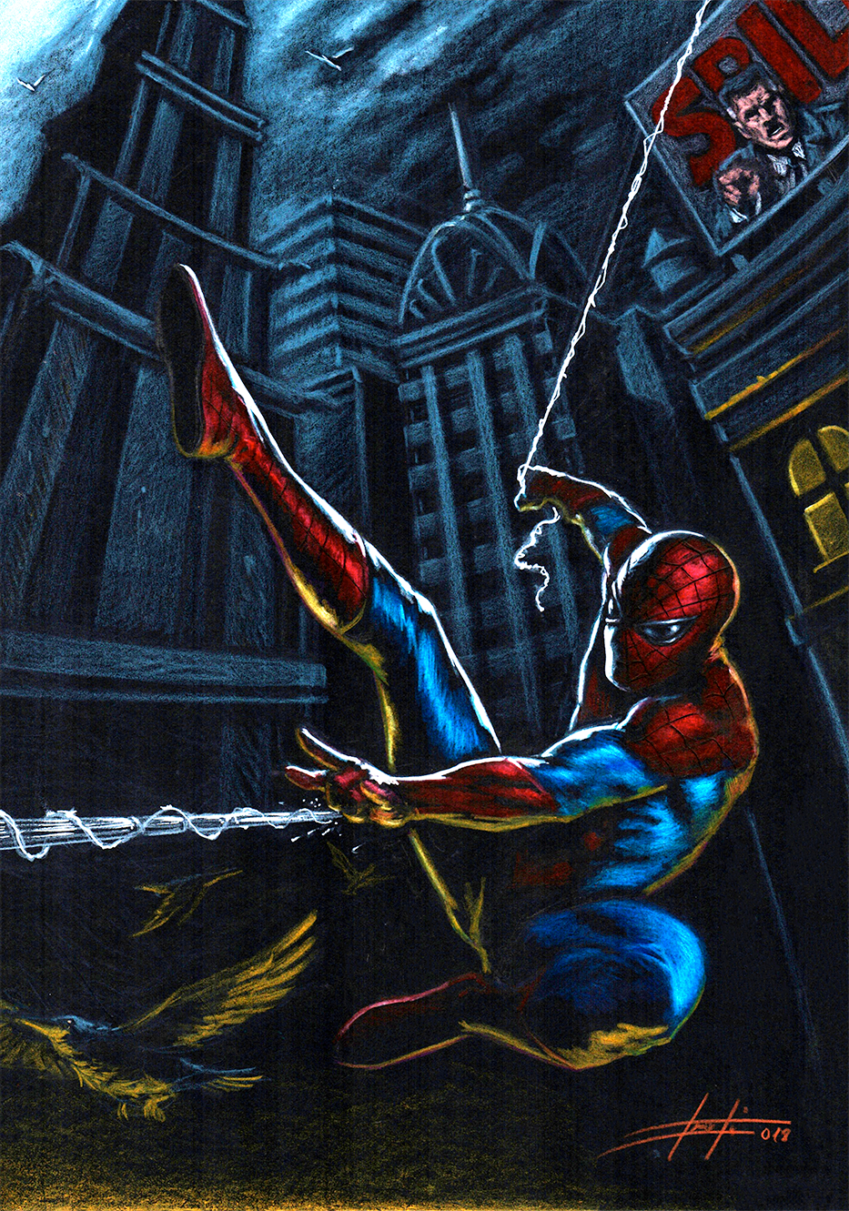 STAMPA ARTISTICA "SPIDERMAN" BY LUCA STRATI